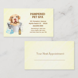 Cartão De Visita Bota-Foca-Foca-Foca, Terrier Pet Groomer Spa Nomea