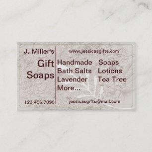 Cartão De Visita Botânica Grunge Country-Look