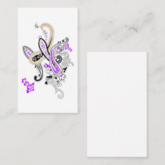 Cartão de Visita Botânico Luxuoso | Design Floral