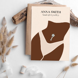 Cartão De Visita Botão de Correção de Boho exclusivo para Piercing