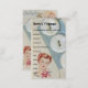 Cartão De Visita Botões Vintage, Vintage de Betty (Frente/Verso)