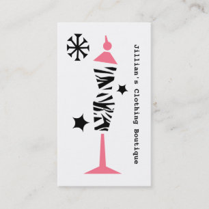 Cartão De Visita Boutique da Loja de Vestuário - Formulário de Ve