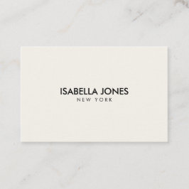 Cartão De Visita Boutique de Luxo Minimalista Marfim