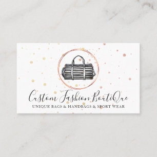 Cartão De Visita Boutique de Moda Bolsa Feminina de Mão
