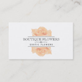 Cartão De Visita Boutique Flowers | Elegante, Clássico