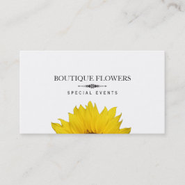 Cartão De Visita Boutique Flowers | Sun Flowers, simples