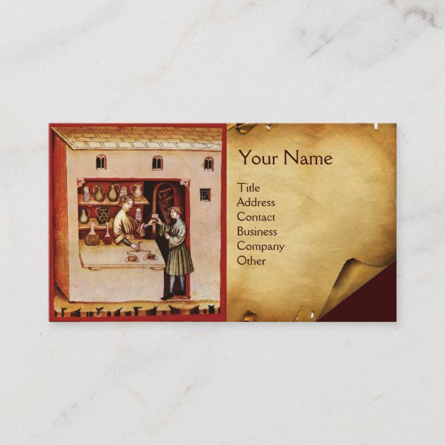 Cartão De Visita BOWL DE HYGEIA MONOGAM Medicine, Farmácia (Frente)