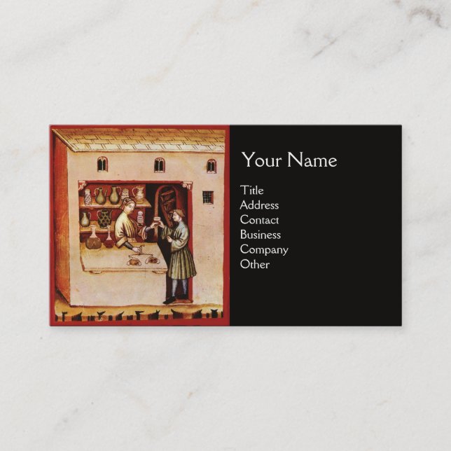 Cartão De Visita BOWL DE HYGEIA MONOGRAM Medicamento, Farmacovigilâ (Frente)