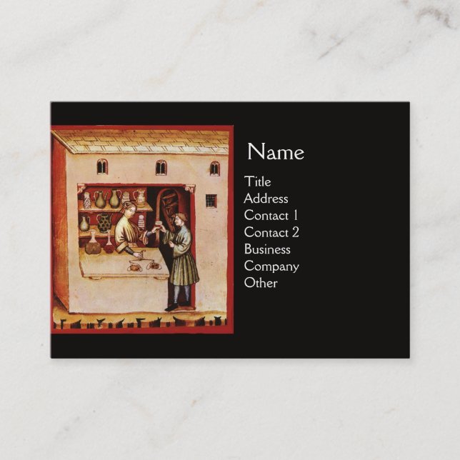 Cartão De Visita BOWL DE HYGEIA MONOGRAM Medicamento, Farmacovigilâ (Frente)