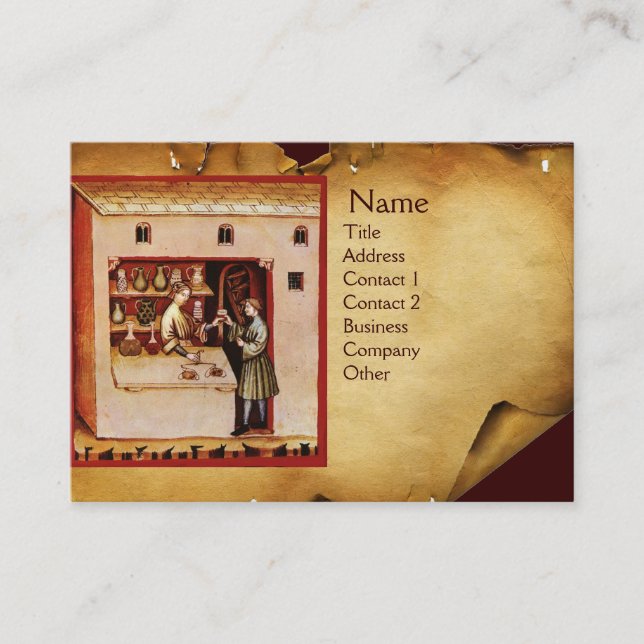 Cartão De Visita BOWL DE HYGEIA MONOGRAM Medicine, Farmácia (Frente)