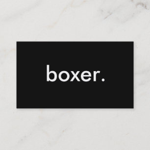 Cartão De Visita boxer.