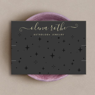 Cartão De Visita Bracelete de Colar Celestial Negra