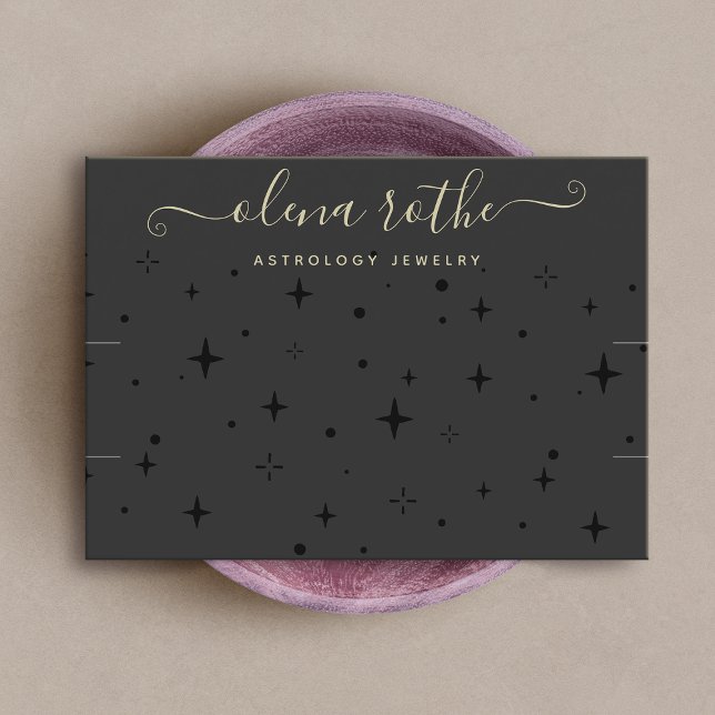 Cartão De Visita Bracelete de Colar Celestial Negra (Criador carregado)