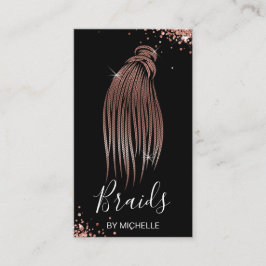 Cartão De Visita Braider moderno de cabelo, Salão de cabelo para Br