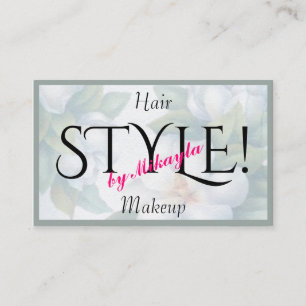 Cartão De Visita Branca Gardenia Beleza Evita Design Interior