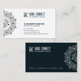 Cartão De Visita Branca minimalista de alta qualidade e luxo