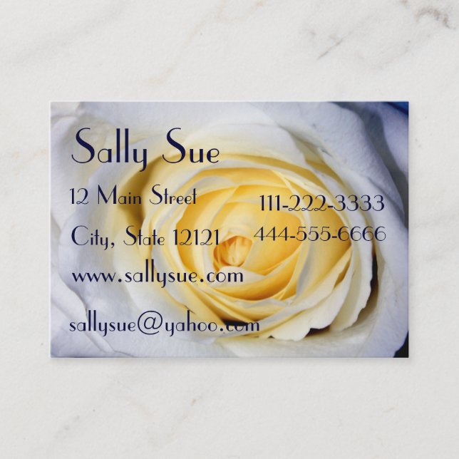 Cartão de visita branco (Frente)