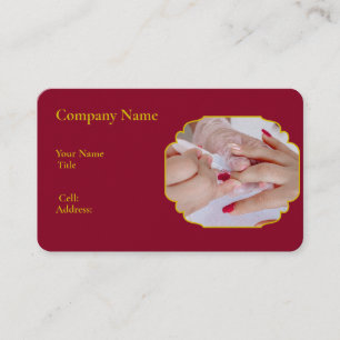 Cartão de visita branco básico SALON