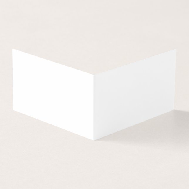 Cartão De Visita Branco dobrado (Exterior)