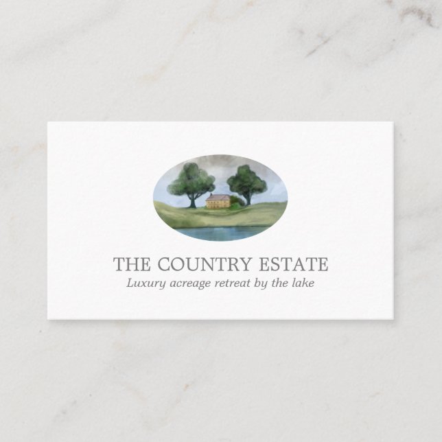 Cartão de visita branco elegante (Frente)