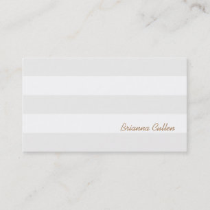 Cartão De Visita Branco Elegante liso neutro simples