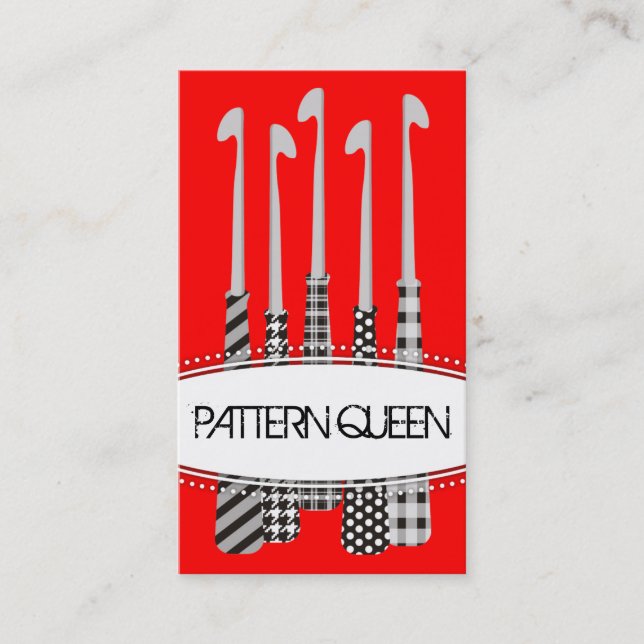 Cartão De Visita branco feito sob encomenda do preto dos padrões (Frente)