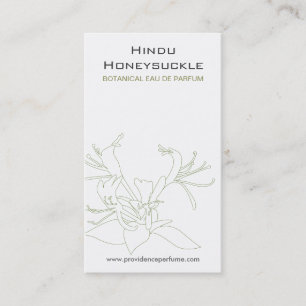 Cartão de visita BRANCO HONEYSUCKLE
