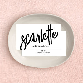 Cartão De Visita Branco legal Escoteiro Escoteiro Branco