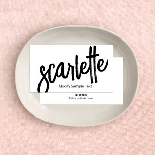 Cartão De Visita Branco legal Escoteiro Escoteiro Branco