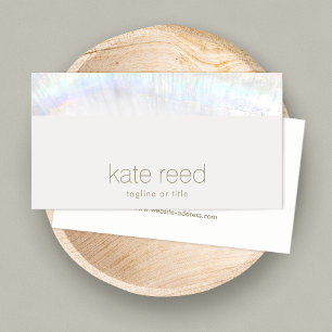 Cartão De Visita Branco moderno elegante