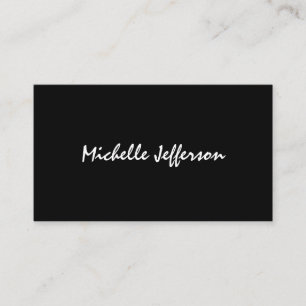 Cartão De Visita Branco Simples Profissional