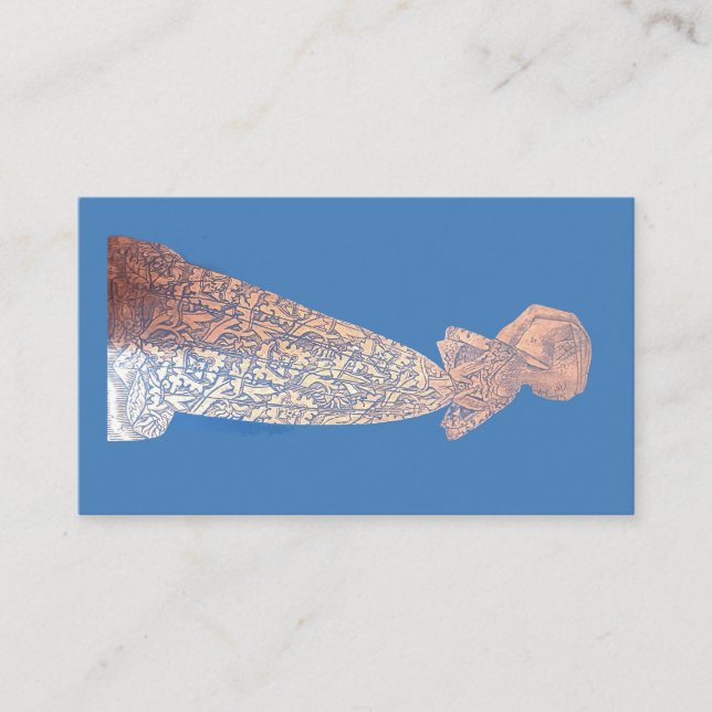 Cartão De Visita Brass esfregando a senhora medieval (Frente)