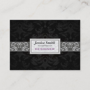 Cartão De Visita Bravo moderno e elegante profissional preto