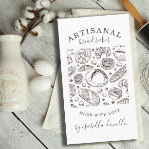 Cartão De Visita Bread Bakery Baker Business Card