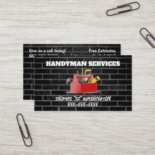 Cartão De Visita Brick Handyman