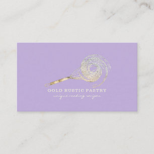 Cartão De Visita Brilho Batedeira Brilho Dourado Padaria Brilho rox