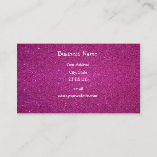Cartão De Visita Brilho cor-de-rosa
