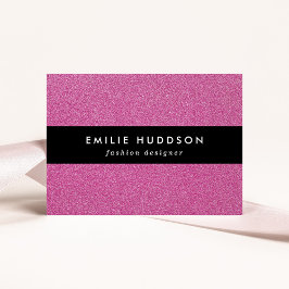 Cartão De Visita Brilho Cor-de-Rosa, Minigrama, Fundo da Brilhante