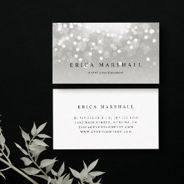 Cartão De Visita Brilho de Platina