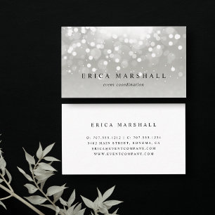 Cartão De Visita Brilho de Platina