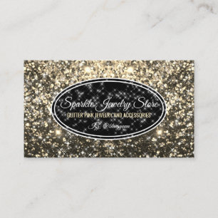 Cartão De Visita Brilho Joias Boss Glitz Glam Starlust Ouro