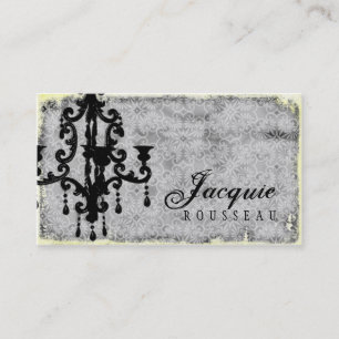 Cartão De Visita Brilho Passionné do GC   - cinza