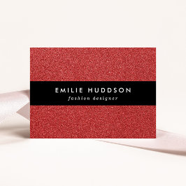 Cartão De Visita Brilho Vermelho, Sparkle, Fundo da Glitter