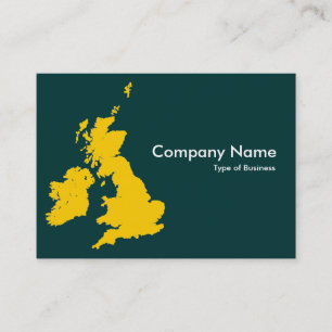 Cartão De Visita British Isles - Amber and Dark Green (003333)