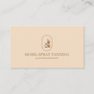 Cartão De Visita Bronzeamento Spray mulher Boho Body Skincare