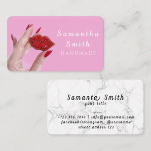 Cartão De Visita Brooch artesanal