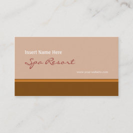 Cartão De Visita Brown retro