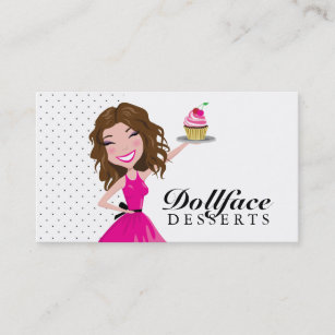 Cartão De Visita Brownie de 311 sobremesas de Dollface