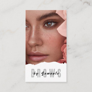 Cartão De Visita Brows Aftercare PMU Microblading Henna Salon Busin