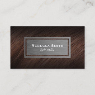 Cartão De Visita Brunette do cabelo  